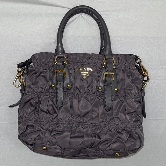 Prada Handbags - Prada Gaufre Convertible Satchel Nappa Medium